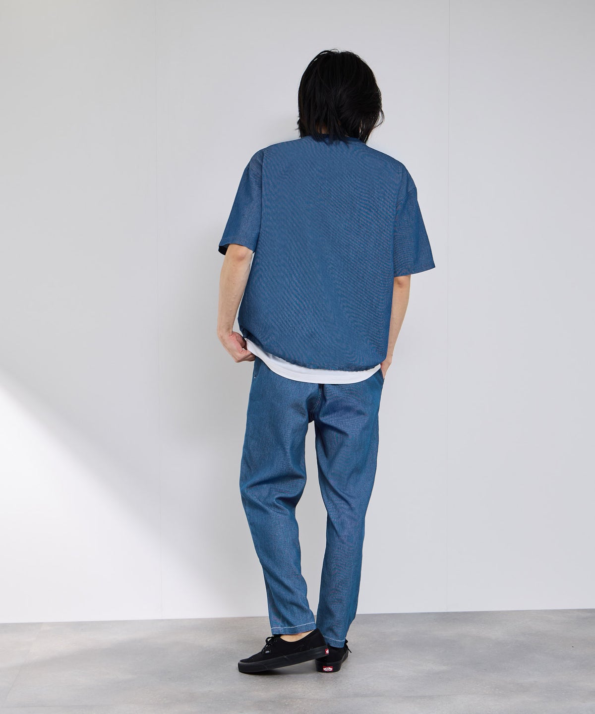 NAVY ブリーズデニム イージーパンツ メンズ