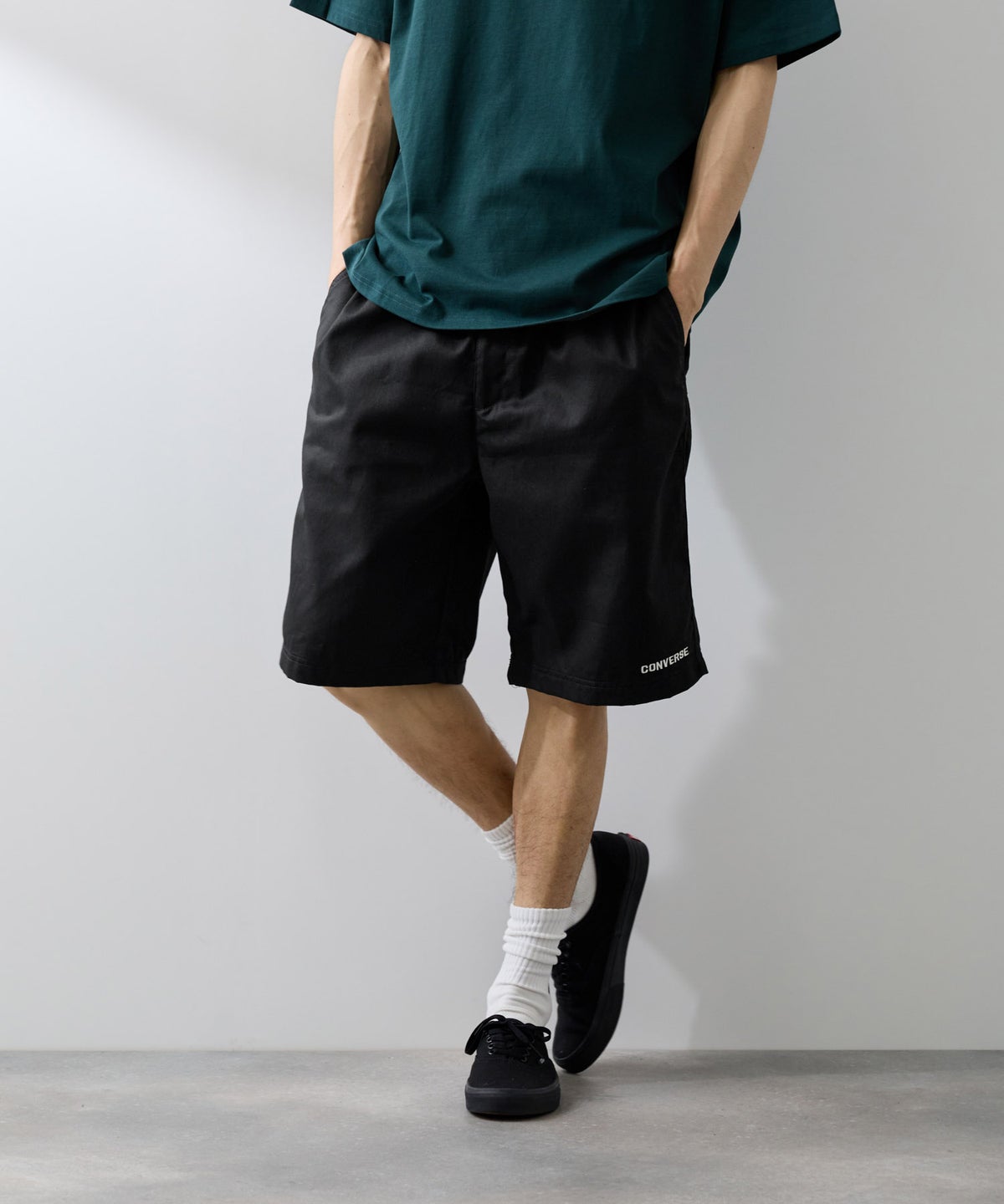 CONVERSE ツイルショートパンツ メンズ
