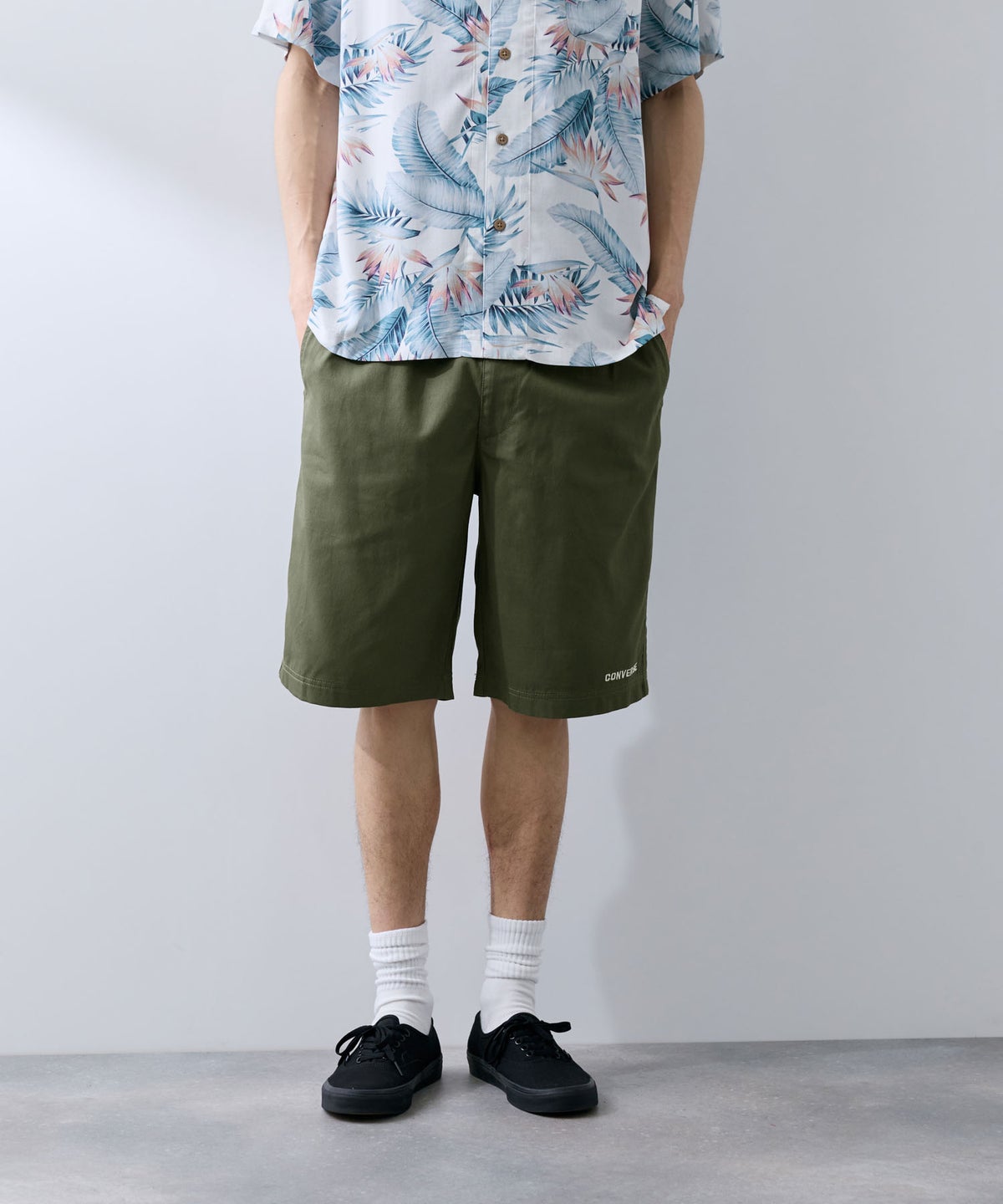 CONVERSE ツイルショートパンツ メンズ