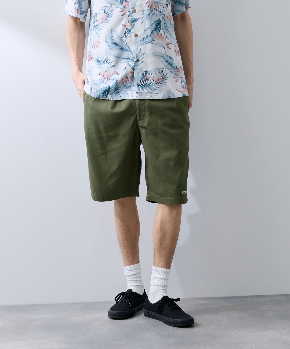 CONVERSE ツイルショートパンツ メンズ