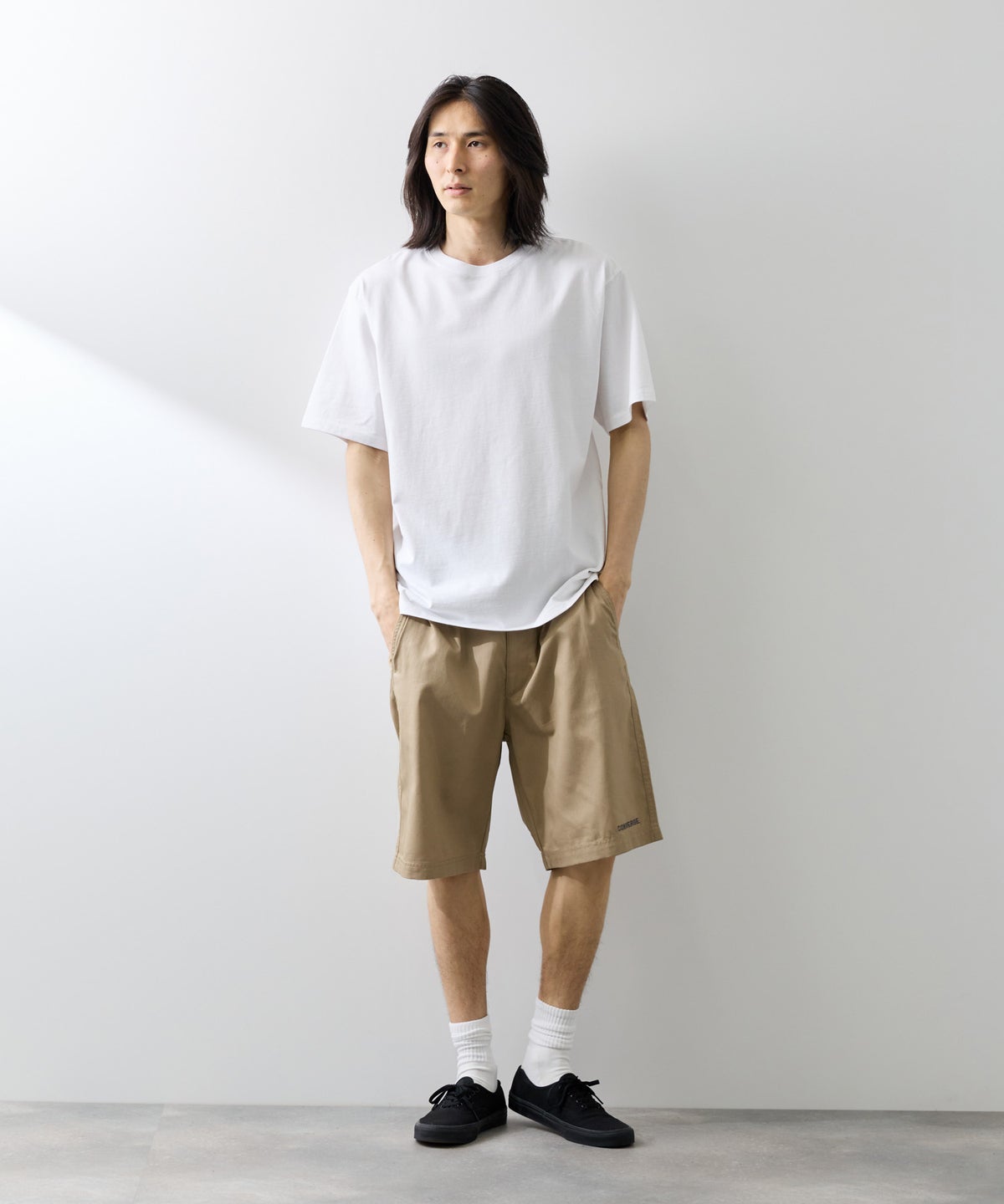 CONVERSE ツイルショートパンツ メンズ