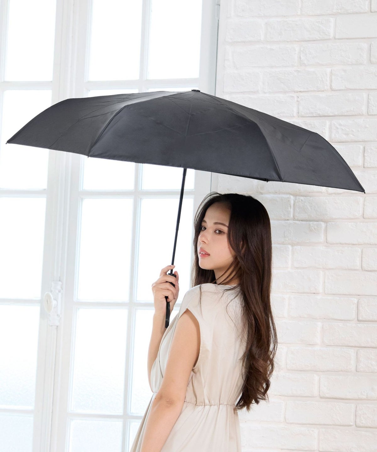 自動開閉 折りたたみ傘 55cm 日傘 UVカット 晴雨兼用