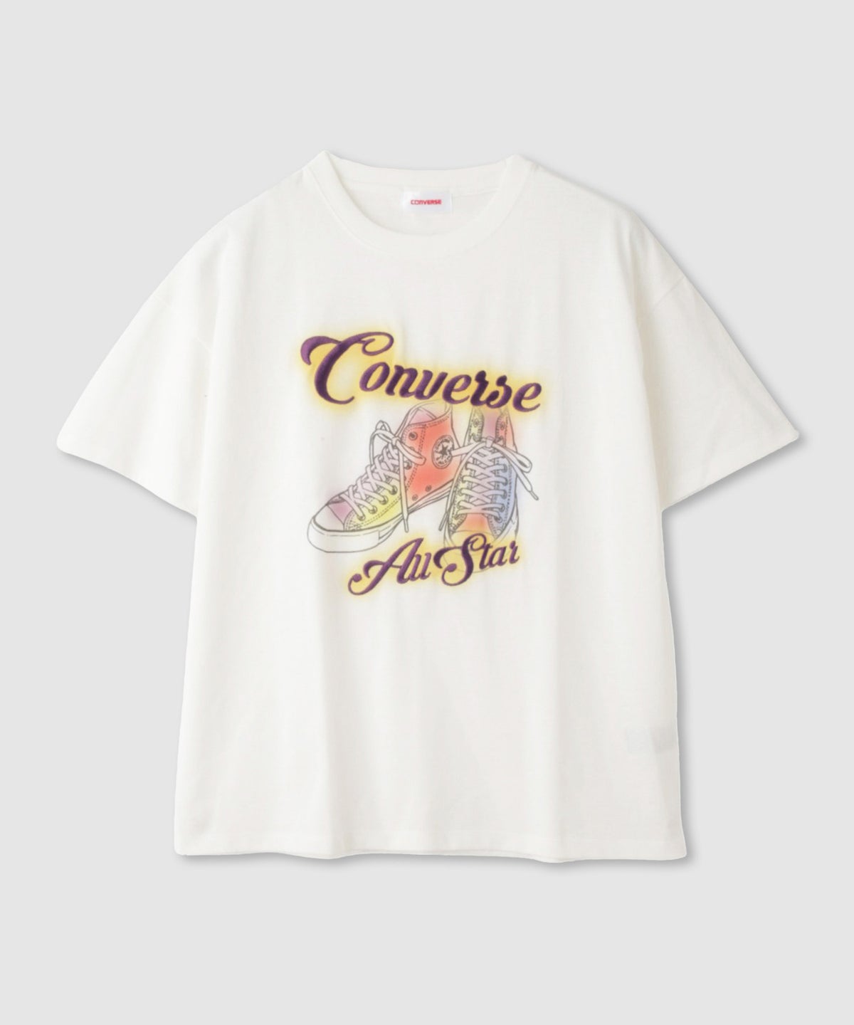 CONVERSE ぼかしプリントTシャツ レディース メール便 対応商品