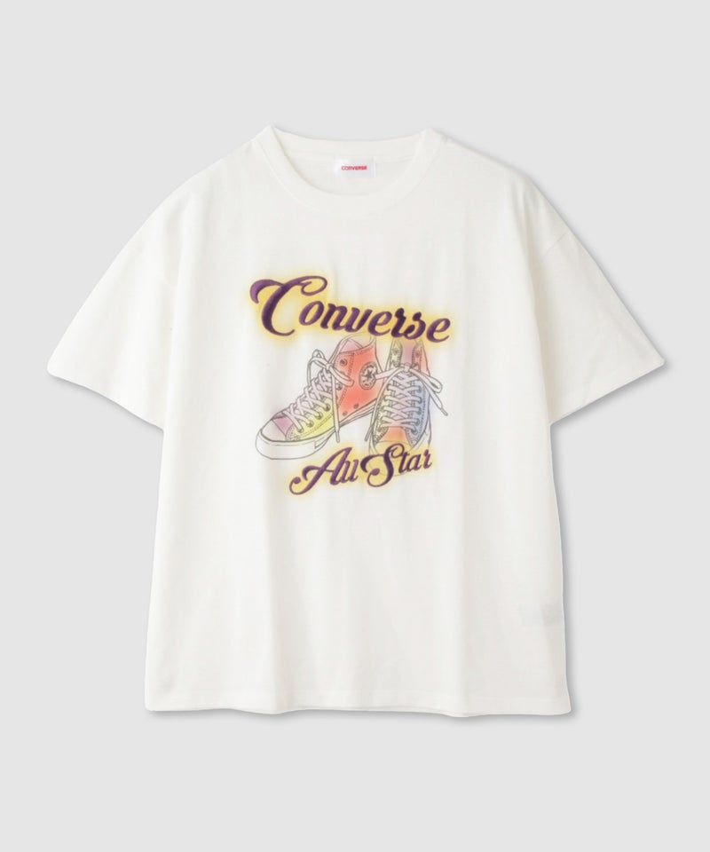 CONVERSE  ぼかしプリントTシャツ レディース メール便 対応商品商品画像-1