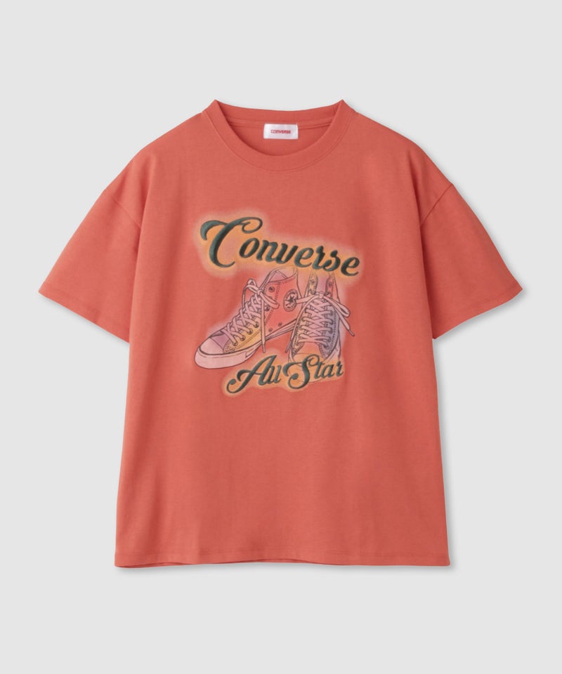 CONVERSE ぼかしプリントTシャツ レディース メール便 対応商品商品画像-3