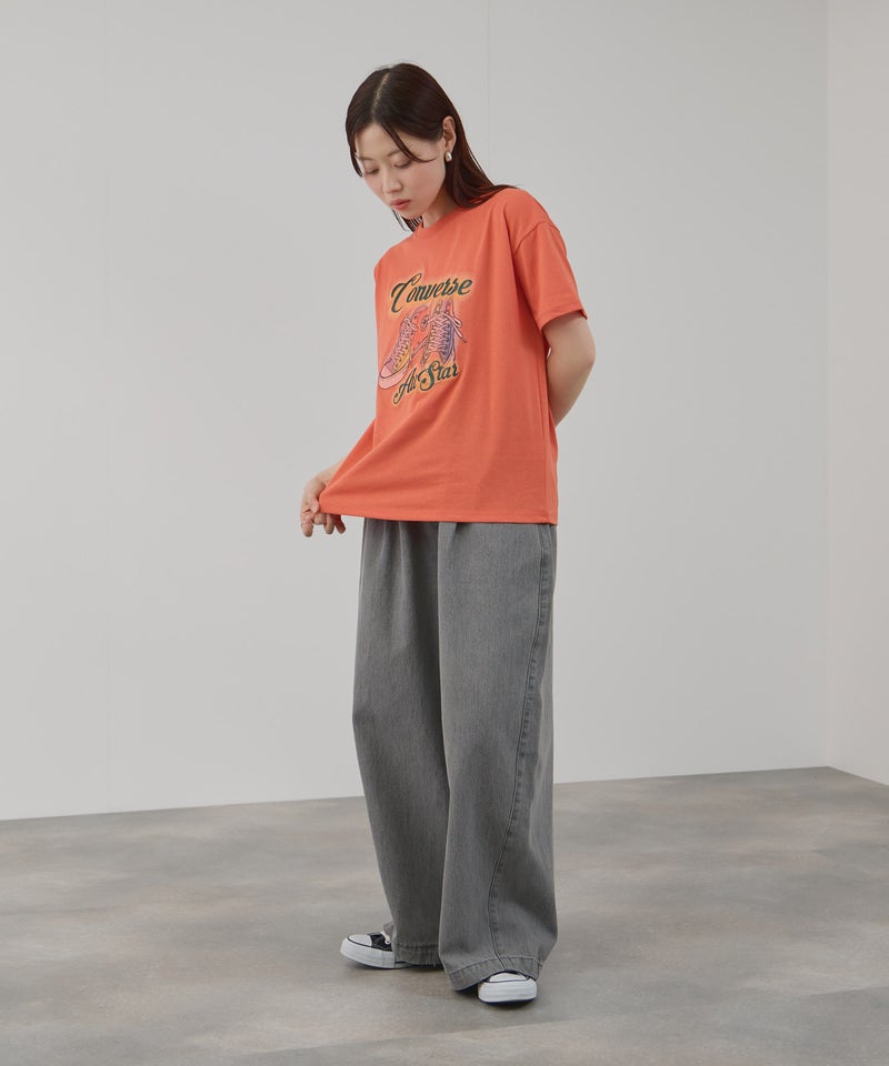 CONVERSE  ぼかしプリントTシャツ レディース メール便 対応商品商品画像-15