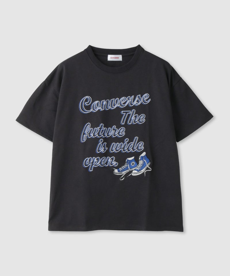 CONVERSE  刺繍プリントTシャツ レディース メール便 対応商品商品画像-1
