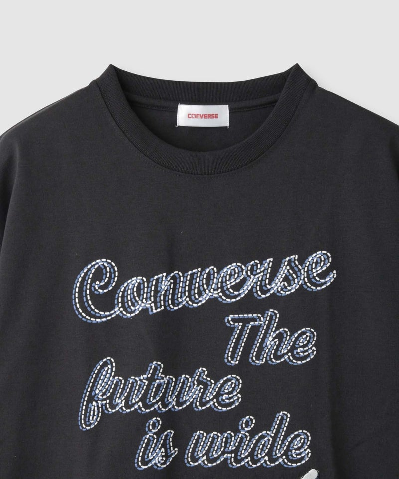 CONVERSE 刺繍プリントTシャツ レディース メール便 対応商品商品画像-5