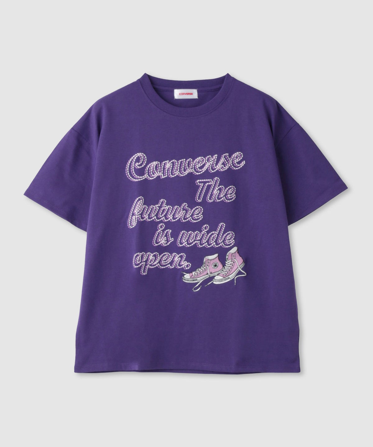 CONVERSE 刺繍プリントTシャツ レディース メール便 対応商品