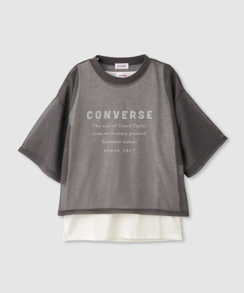 CONVERSE  透かし無地Tシャツアンサンブル レディース商品画像-1