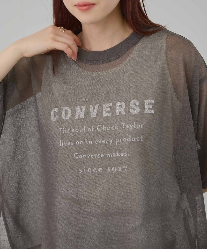 CONVERSE  透かし無地Tシャツアンサンブル レディース商品画像-4