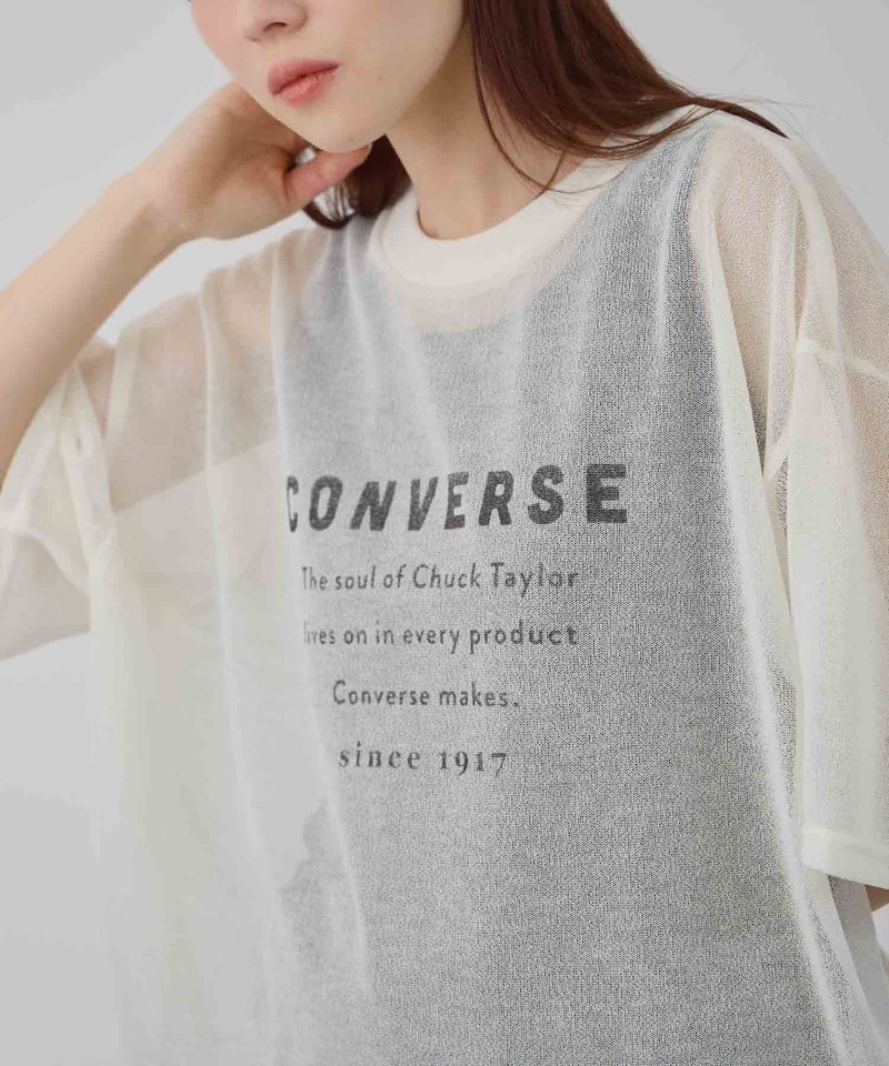 CONVERSE 透かし無地Tシャツアンサンブル レディース商品画像-8