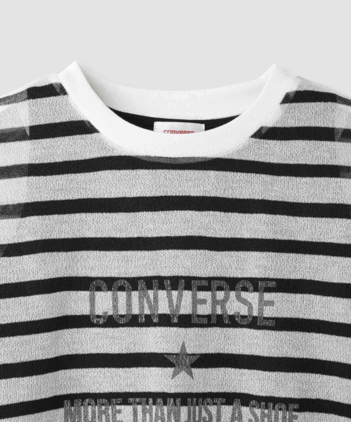 CONVERSE 透かしボーダーTシャツアンサンブル レディース