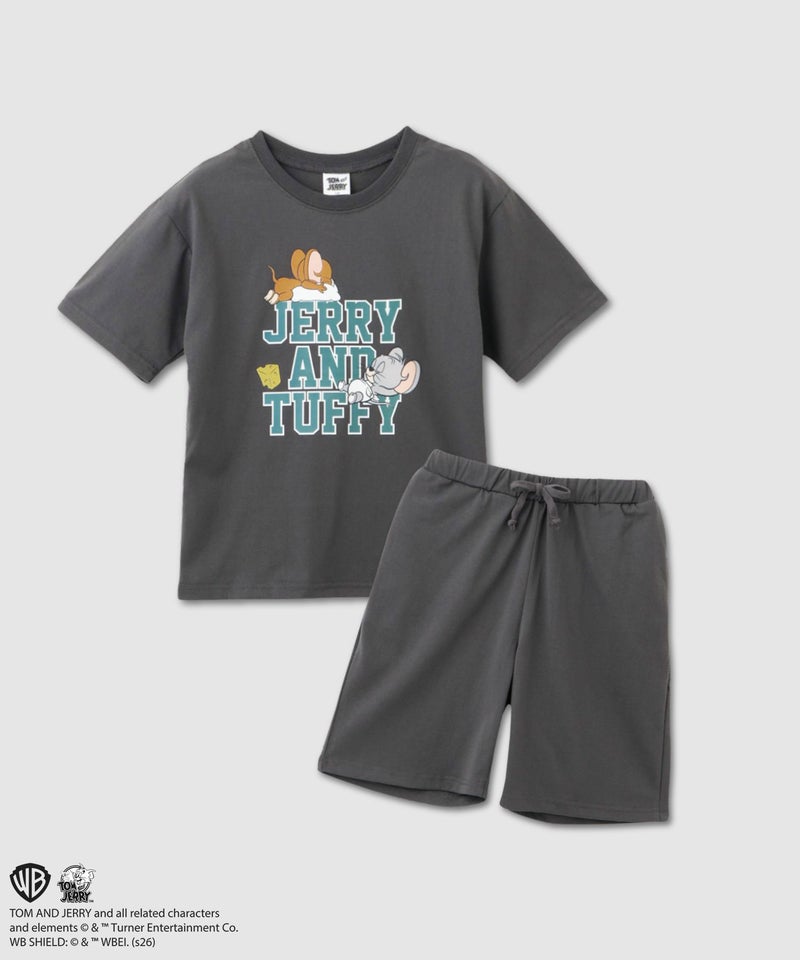 Tom and Jerry プリント半袖ルームウェア セットアップ キッズ商品画像-1