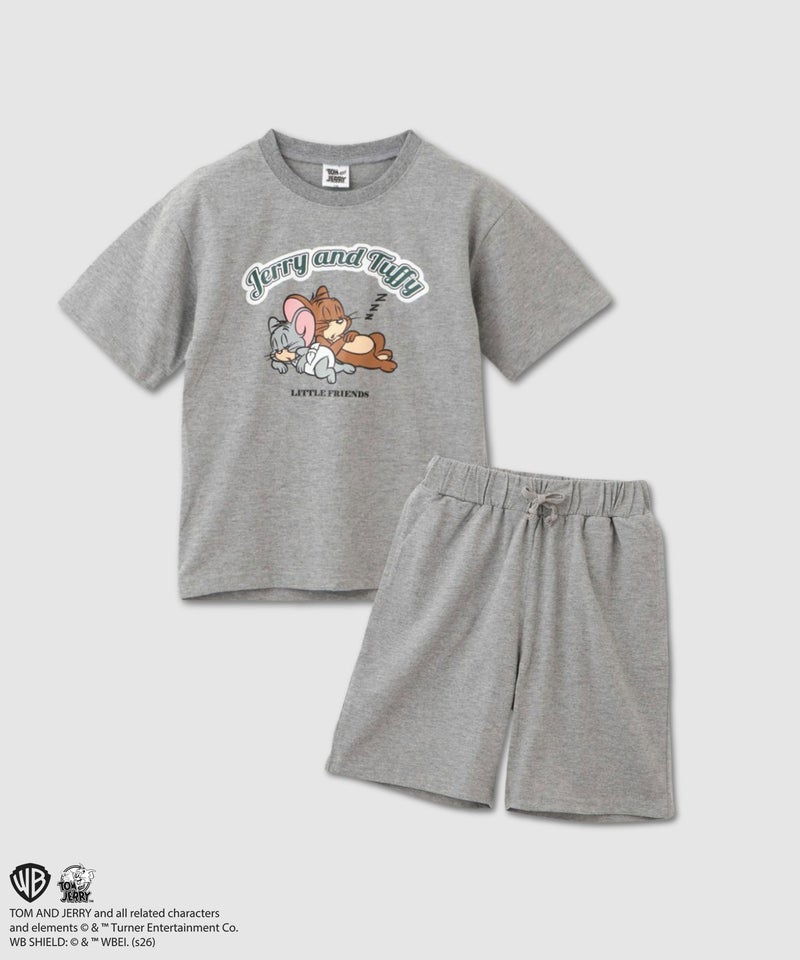 Tom and Jerry プリント半袖ルームウェア セットアップ キッズ商品画像-1