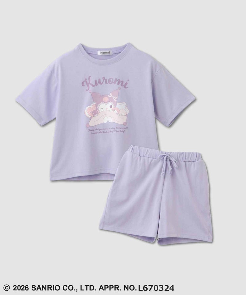 サンリオキャラクターズ クロミ 半袖ルームウェア セットアップ キッズ商品画像-1