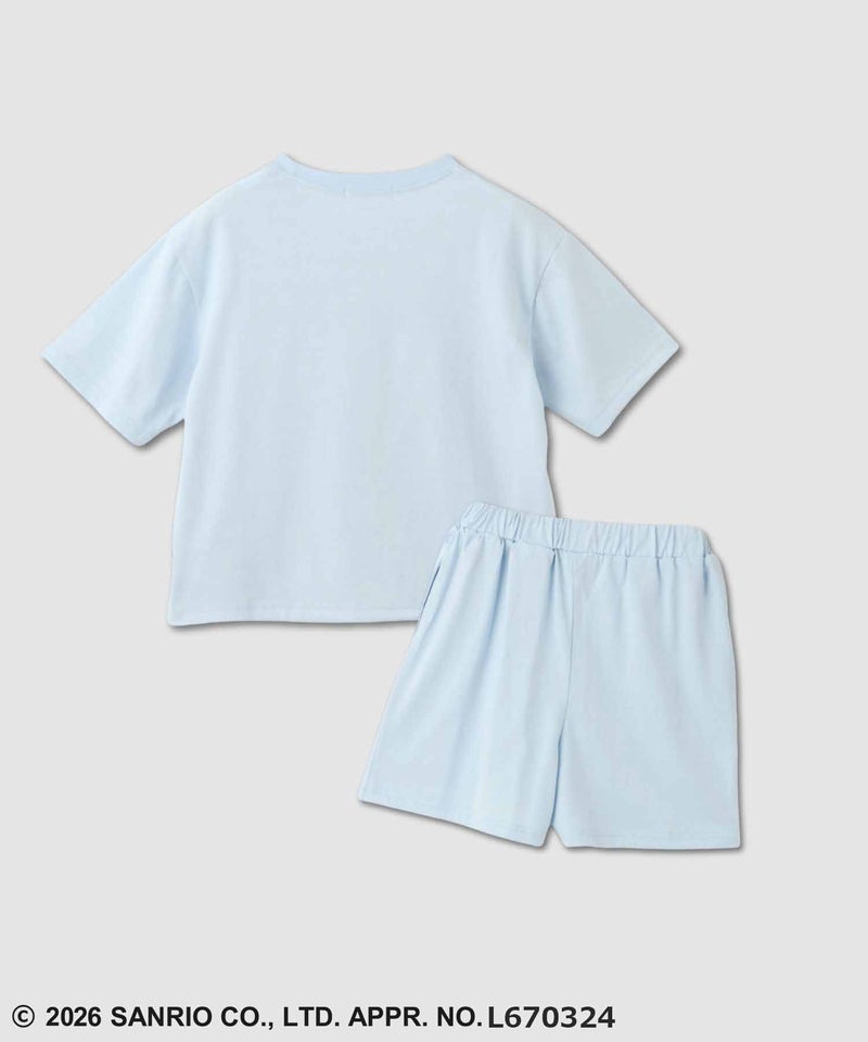 サンリオキャラクターズ シナモロール 半袖ルームウェア セットアップ キッズ商品画像-2