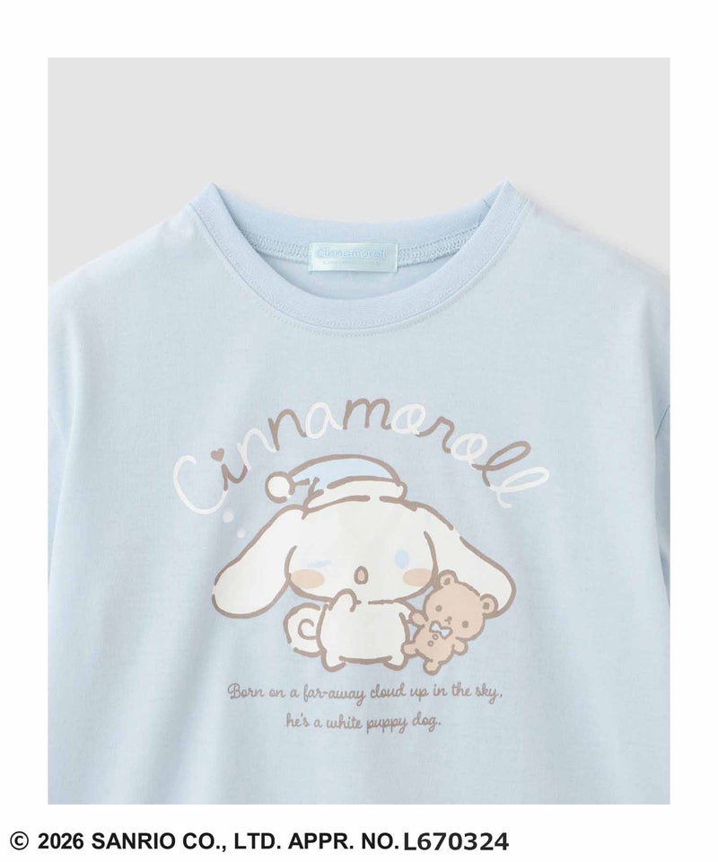 サンリオキャラクターズ シナモロール 半袖ルームウェア セットアップ キッズ商品画像-3