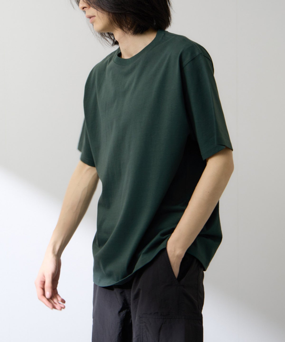 NAVY BCIコットン リラックスフィット 無地半袖Tシャツ メンズ メール便 対応商品