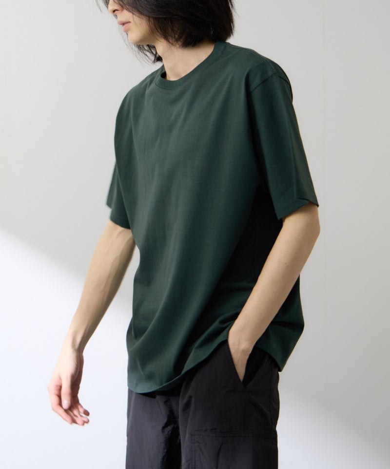 NAVY  BCIコットン リラックスフィット 無地半袖Tシャツ メンズ メール便 対応商品商品画像-4