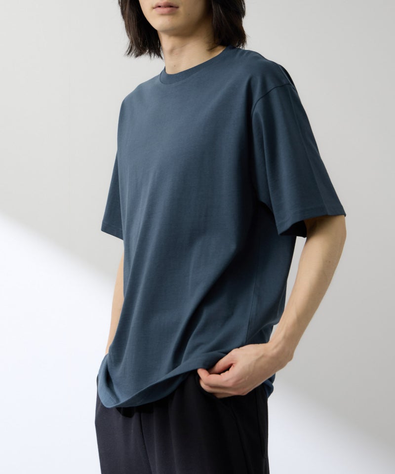 NAVY  BCIコットン リラックスフィット 無地半袖Tシャツ メンズ メール便 対応商品商品画像-5