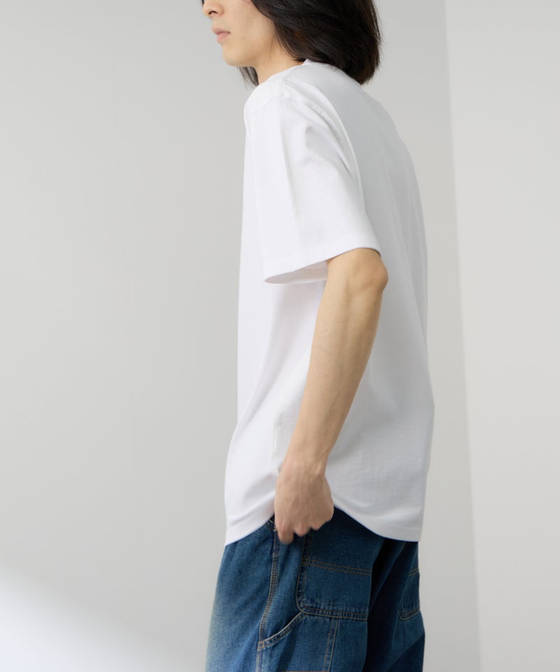 NAVY BCIコットン リラックスフィット 無地半袖Tシャツ メンズ メール便 対応商品商品画像-7