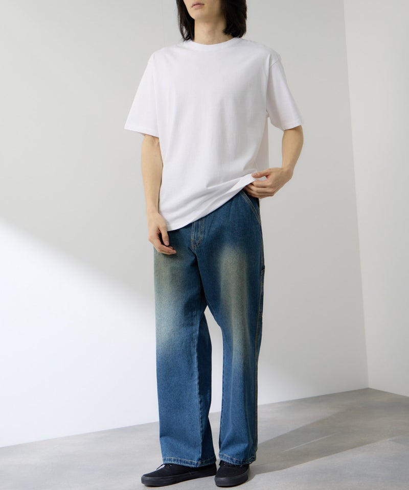 NAVY  BCIコットン リラックスフィット 無地半袖Tシャツ メンズ メール便 対応商品商品画像-9