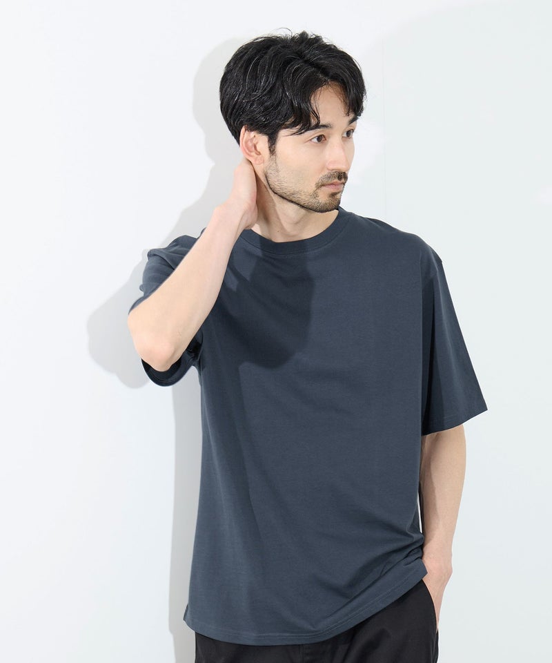 [期間限定価格]NAVY  BCIコットン リラックスフィット 無地半袖Tシャツ メンズ メール便 対応商品商品画像-20