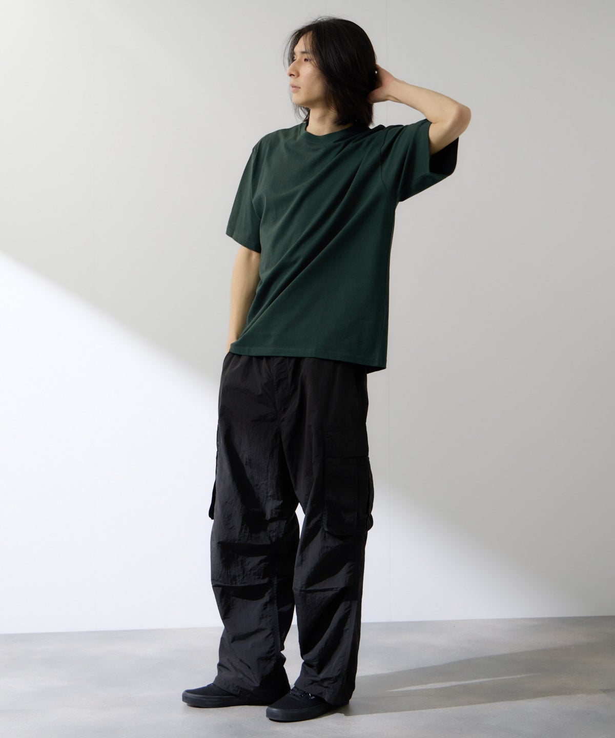 NAVY BCIコットン リラックスフィット 無地半袖Tシャツ メンズ メール便 対応商品