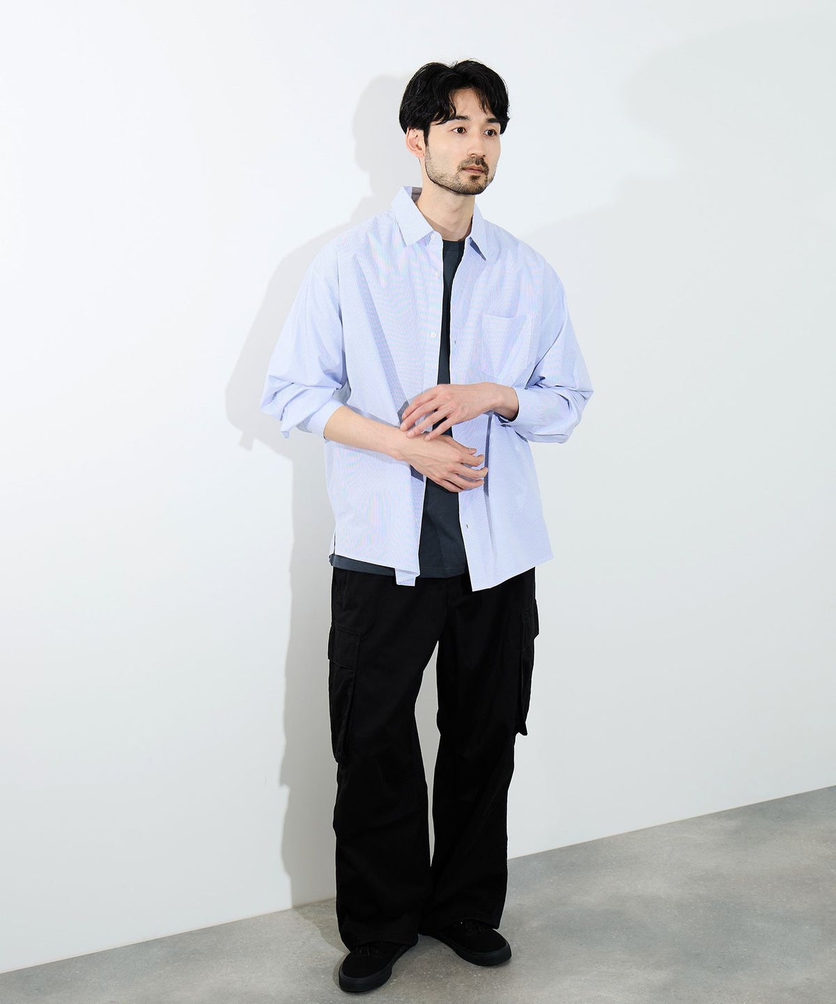 NAVY BCIコットン リラックスフィット 無地半袖Tシャツ メンズ メール便 対応商品