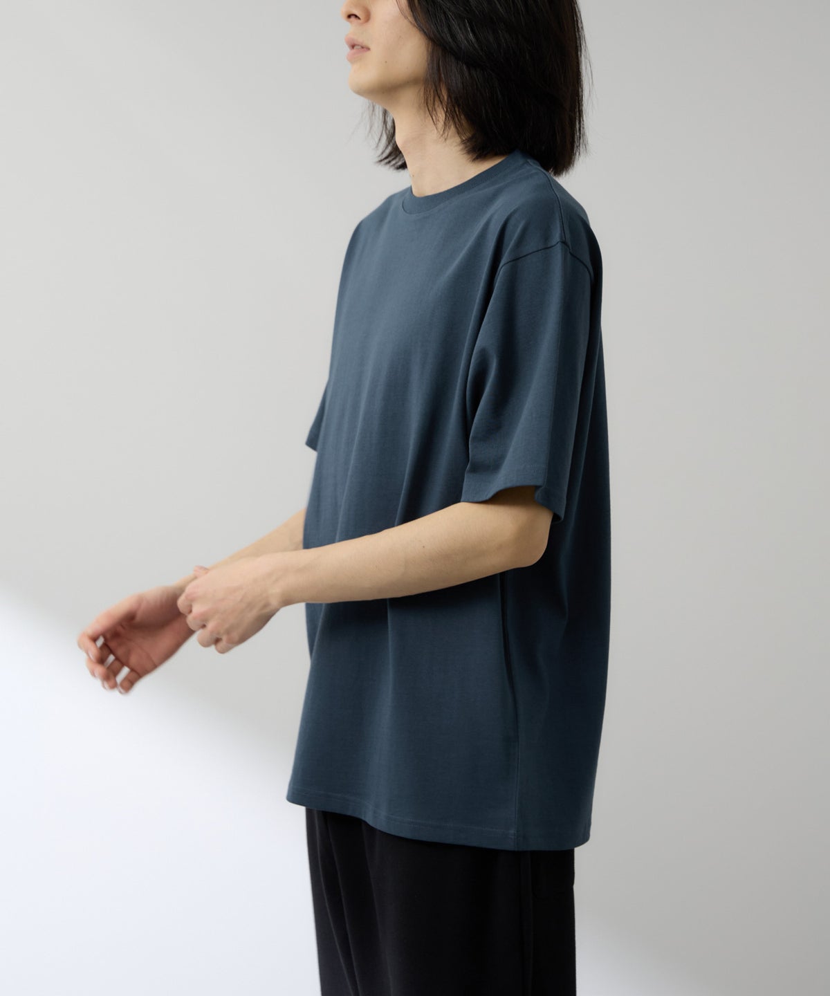 NAVY BCIコットン リラックスフィット 無地半袖Tシャツ メンズ メール便 対応商品