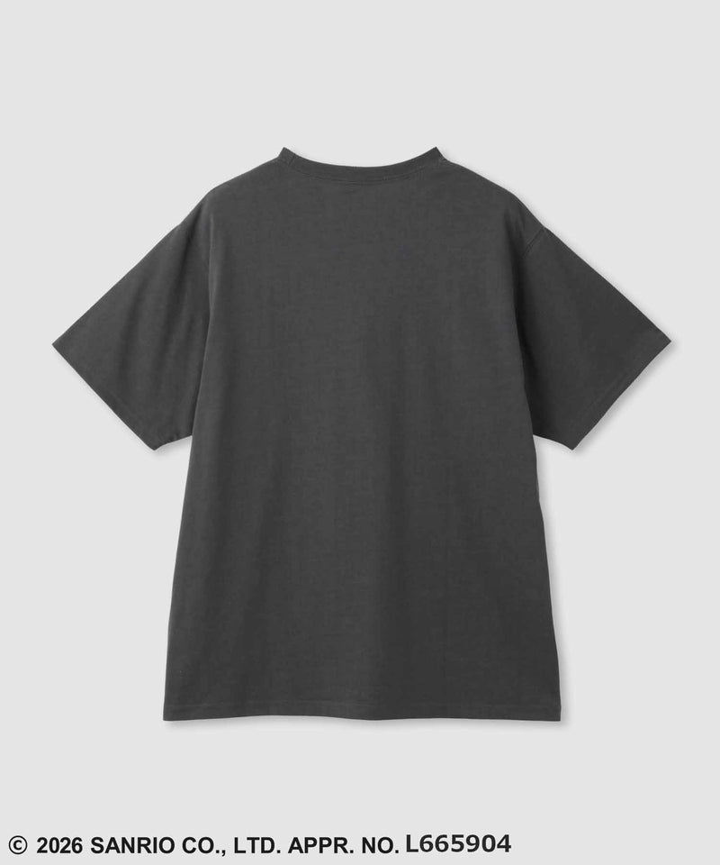 サンリオキャラクターズ 日焼けキャラクタープリント ラインストーンビッグTシャツ レディース メール便 対応商品商品画像-6