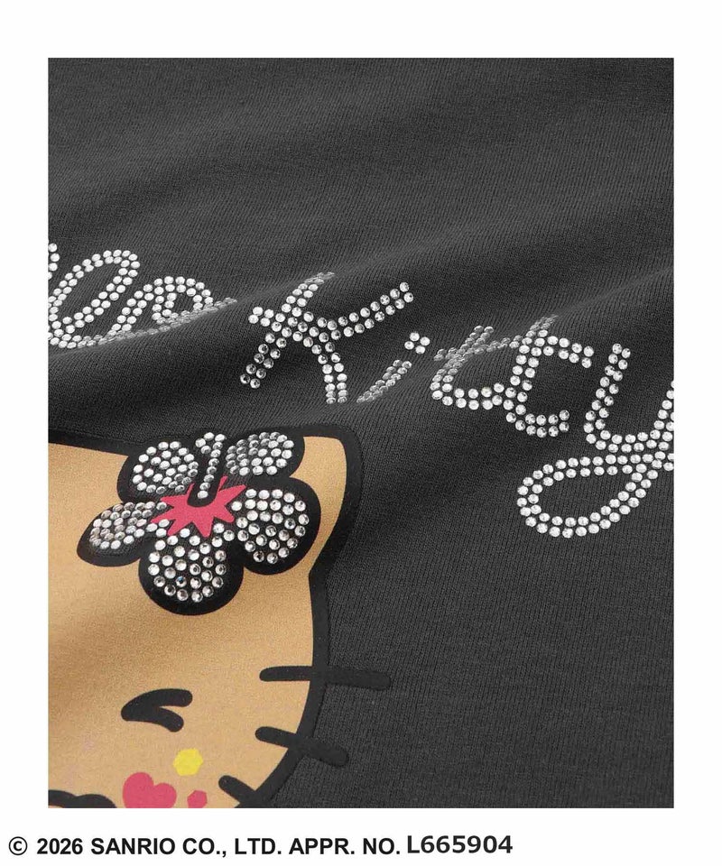 サンリオキャラクターズ 日焼けキャラクタープリント ラインストーンビッグTシャツ レディース メール便 対応商品商品画像-7