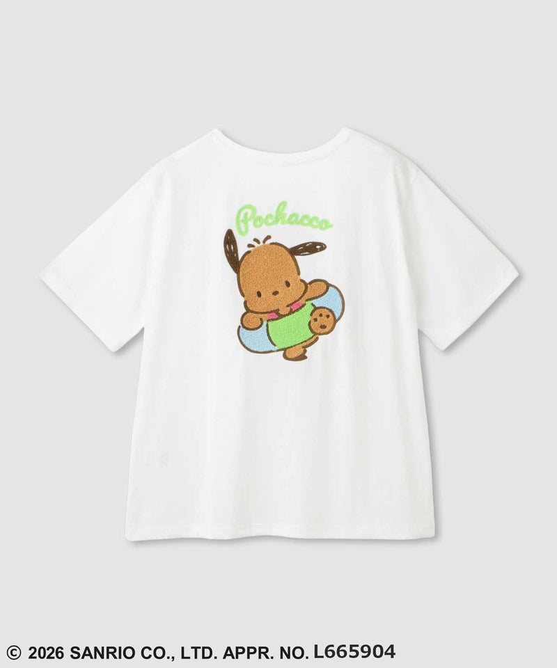 サンリオキャラクターズ 日焼けキャラクターサガラ刺繍 Tシャツ レディース メール便 対応商品商品画像-2