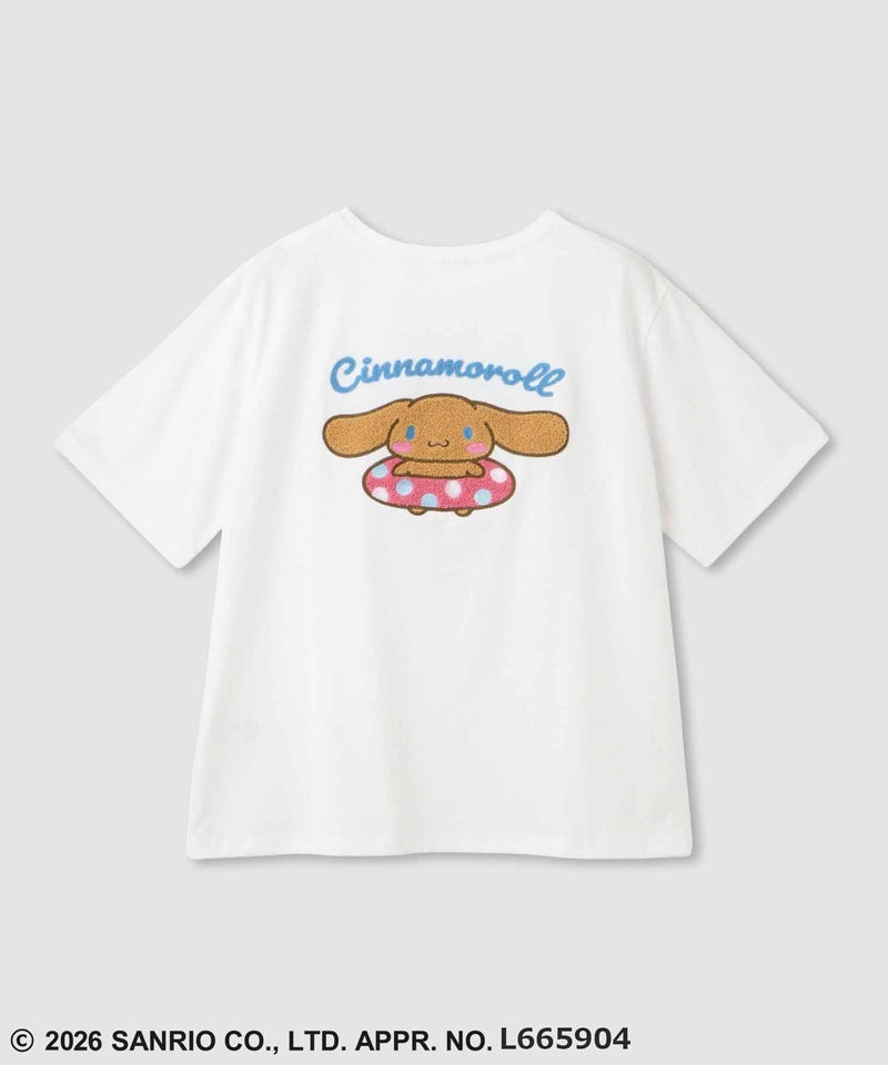 サンリオキャラクターズ 日焼けキャラクターサガラ刺繍 Tシャツ レディース メール便 対応商品商品画像-3