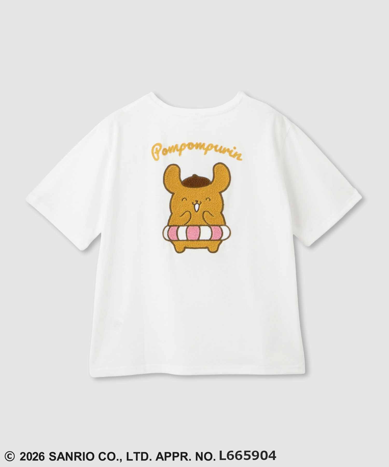 サンリオキャラクターズ 日焼けキャラクターサガラ刺繍 Tシャツ レディース