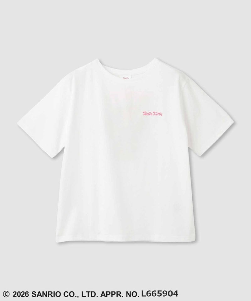 サンリオキャラクターズ 日焼けキャラクターサガラ刺繍 Tシャツ レディース メール便 対応商品商品画像-6