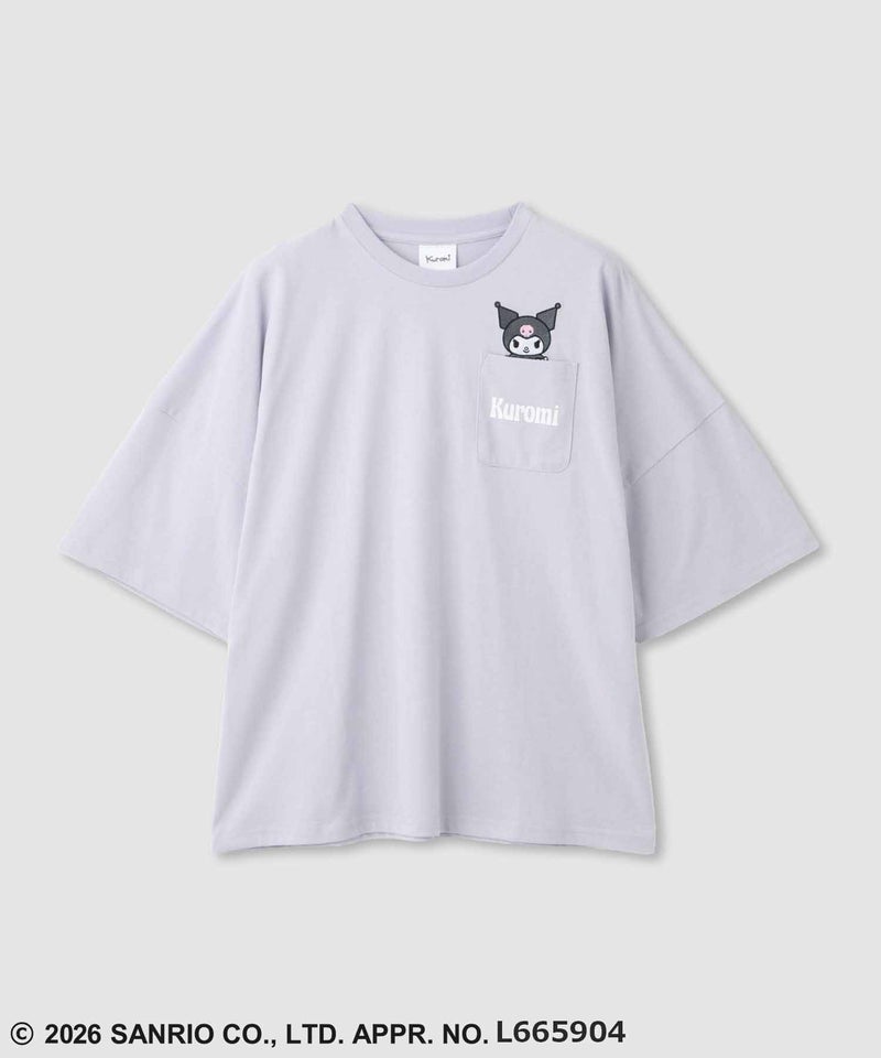 サンリオキャラクターズ ポケット刺繍キャラクターTシャツ レディース メール便 対応商品商品画像-1