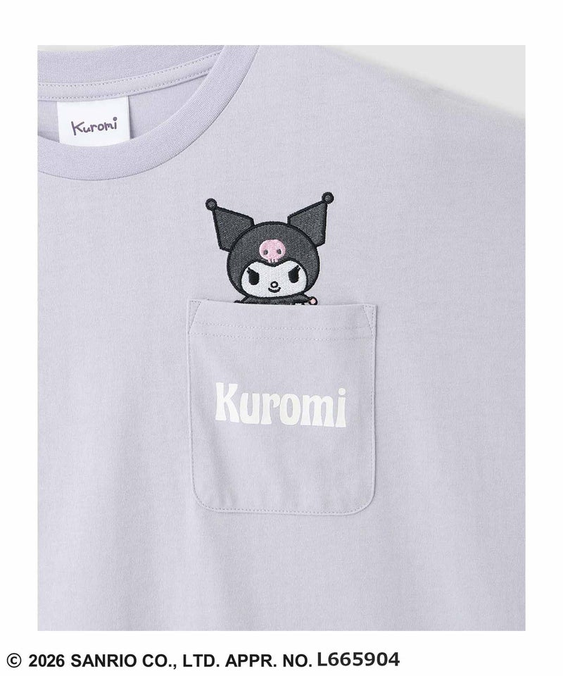 サンリオキャラクターズ ポケット刺繍キャラクターTシャツ レディース メール便 対応商品商品画像-8