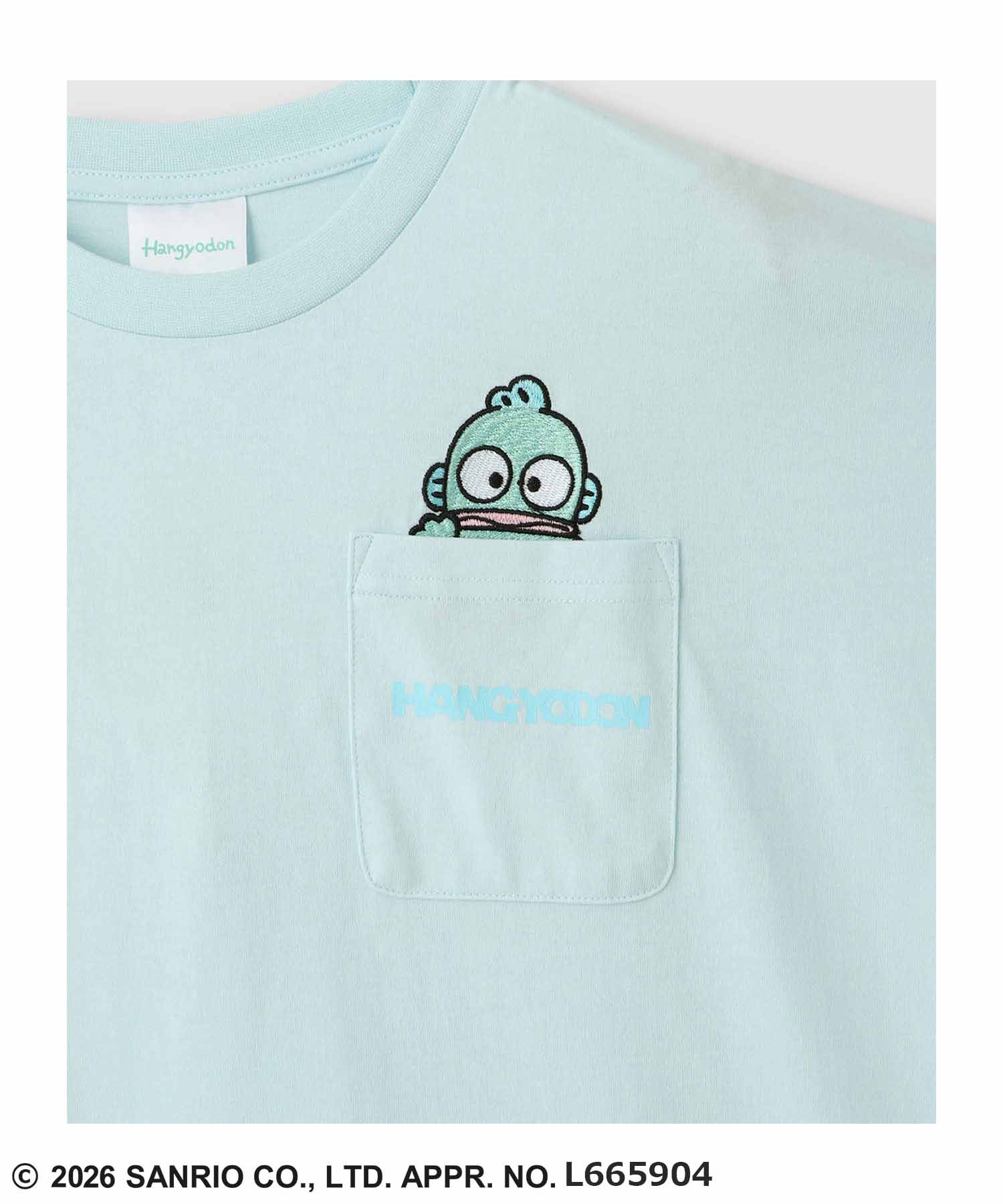 サンリオキャラクターズ ポケット刺繍キャラクターTシャツ レディース