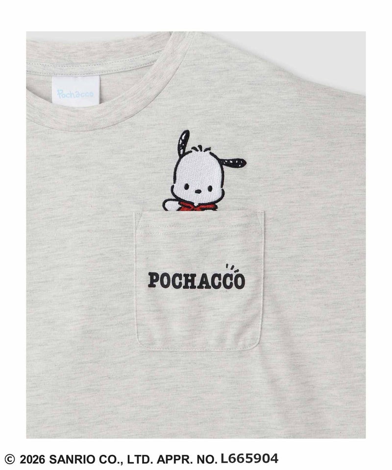 サンリオキャラクターズ ポケット刺繍キャラクターTシャツ レディース メール便 対応商品商品画像-13