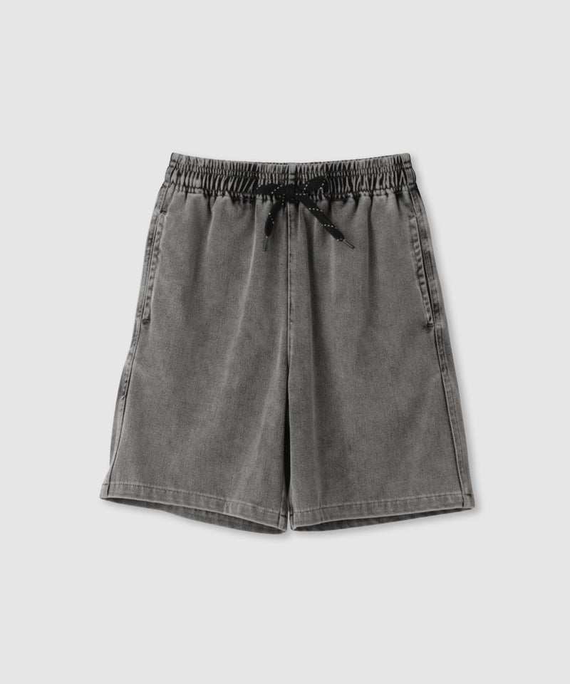 NAVY SARARI ニットデニム ケミカルウォッシュ イージーショートパンツ キッズ商品画像-2