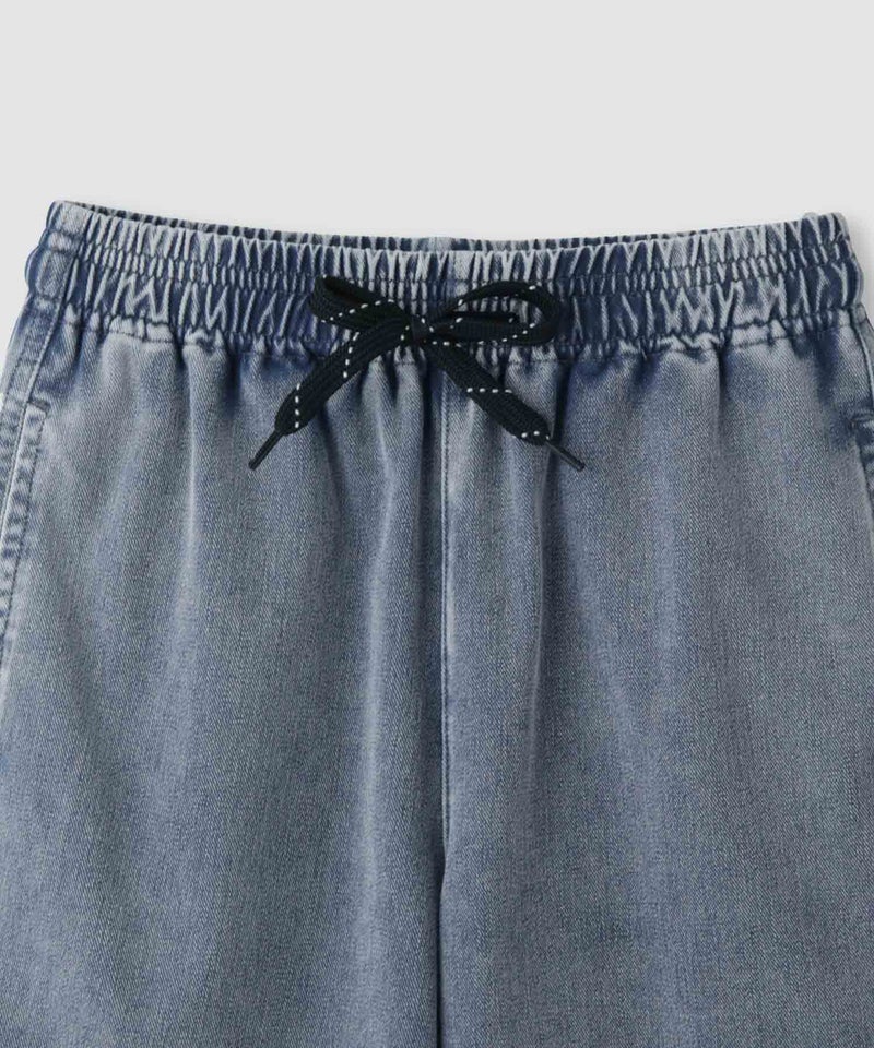 NAVY  SARARI ニットデニム ケミカルウォッシュ イージーショートパンツ キッズ商品画像-4