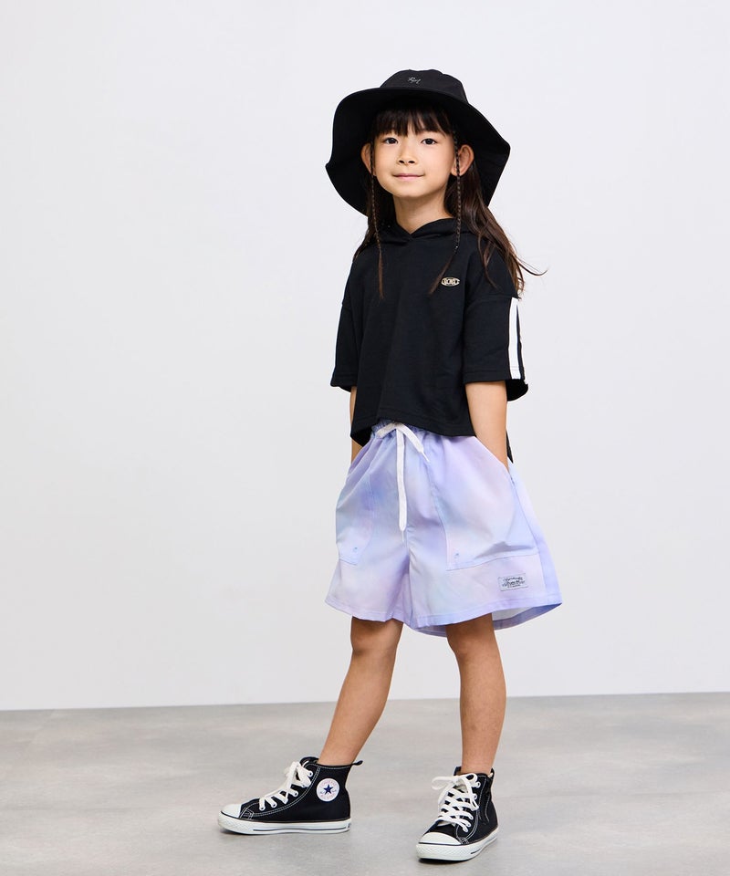 [値下げ]NAVY  SARARI タイダイ柄 ベイカーポケット キュロットパンツ キッズ商品画像-4