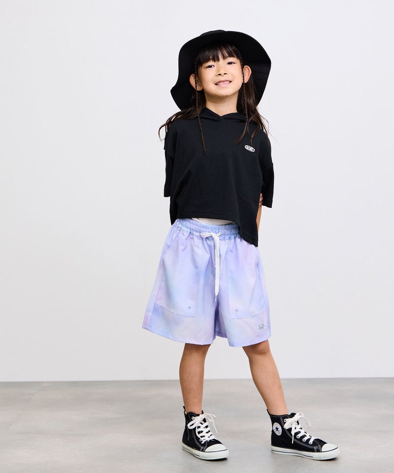 [値下げ]NAVY  SARARI タイダイ柄 ベイカーポケット キュロットパンツ キッズ商品画像-5