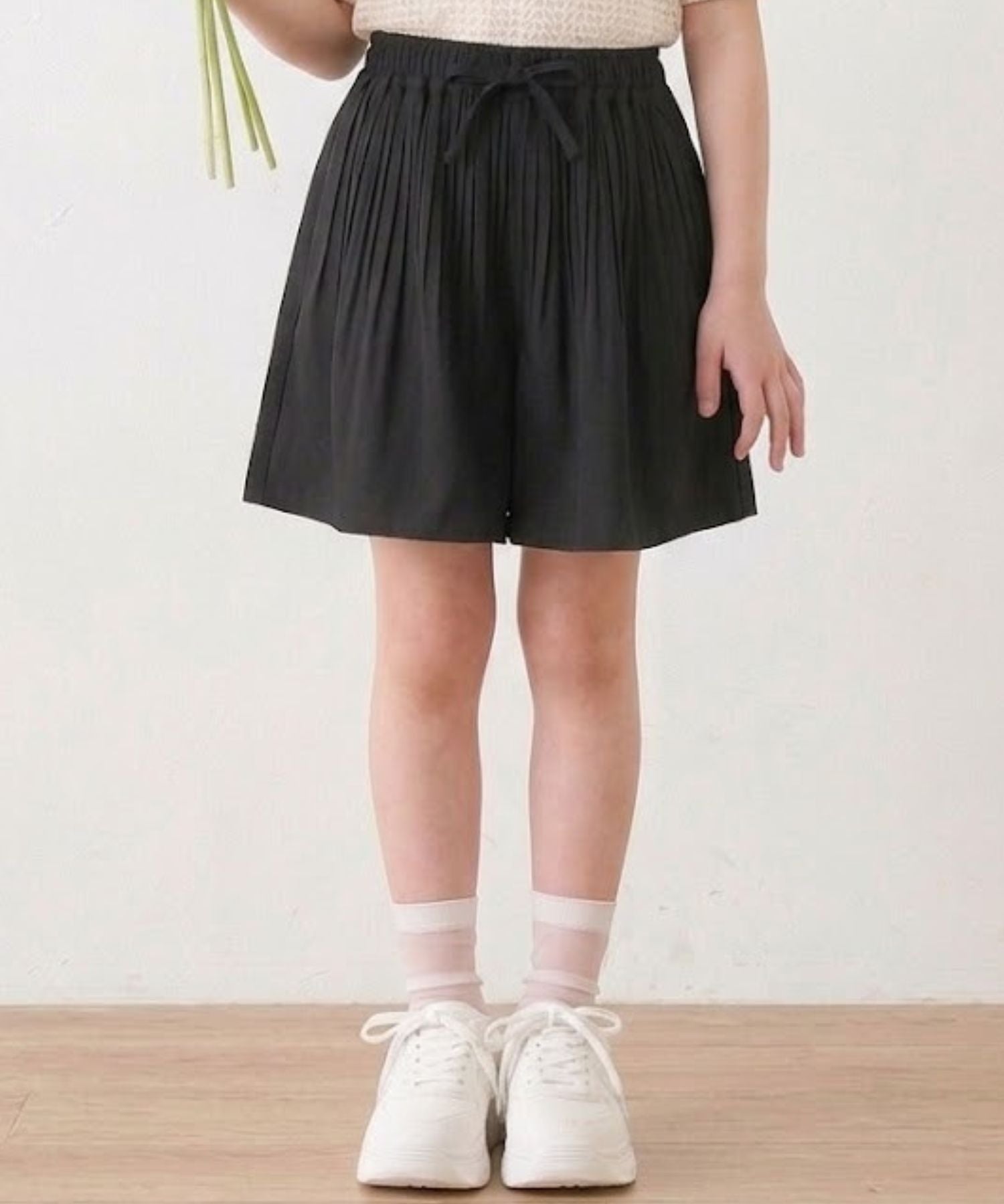NAVY SARARI けしプリーツ キュロットパンツ キッズ