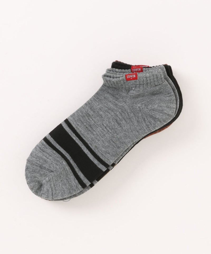EDWIN BODY FIRE アンクル丈ソックス 3足組 メンズ商品画像-1