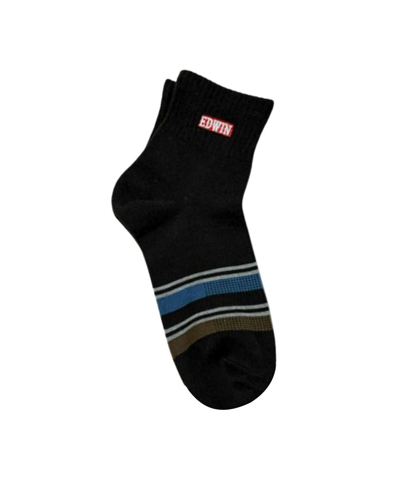 EDWIN  クォーターソックス リブ 3足組 メンズ商品画像-3