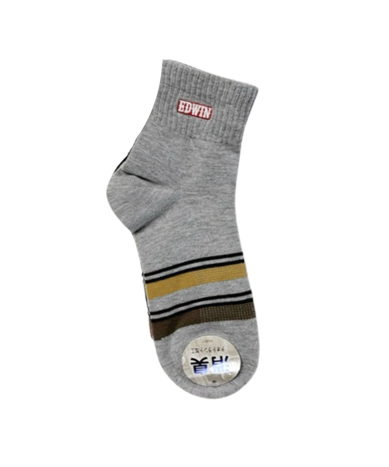 EDWIN  クォーターソックス リブ 3足組 メンズ商品画像-5
