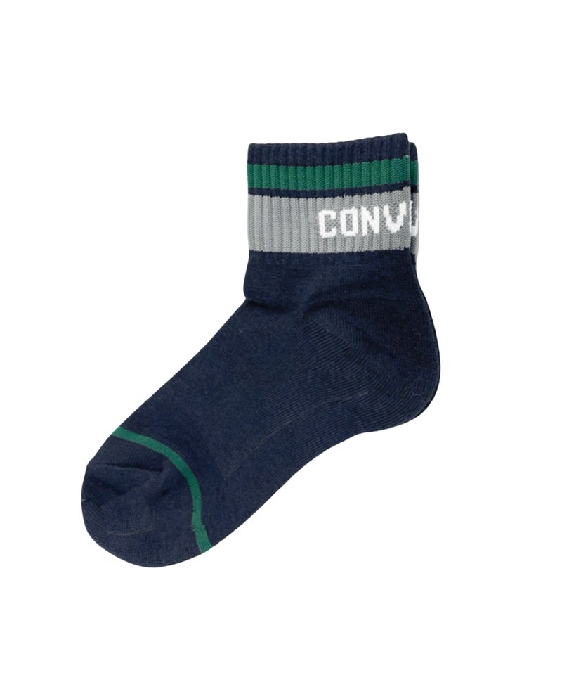 CONVERSE アンクル丈ソックス 3色異柄アソート 3足組 キッズ商品画像-3